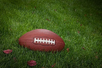 football on the grass